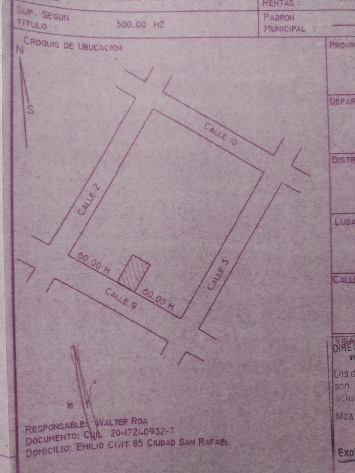 Terreno en Venta en El Nihuil 